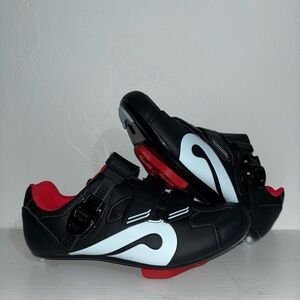 Unisex Peloton Black and Red Cycling Sneakers